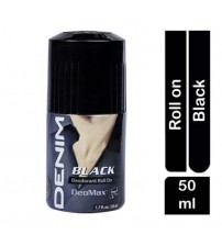 Denim Black Deodorant Roll On For Men 50ml